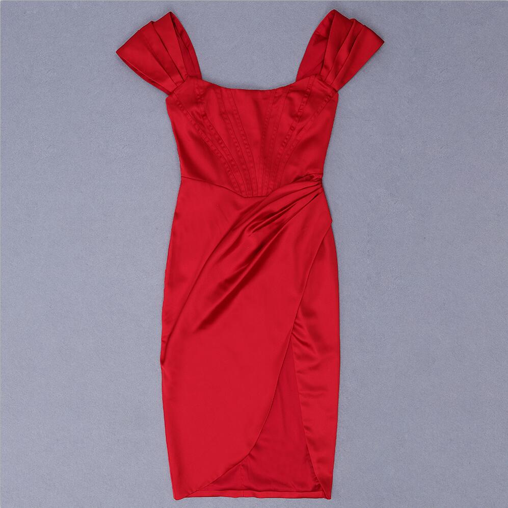 DressBetty - Runway Fashion  Off-Shoulder Split Red Corset Dress