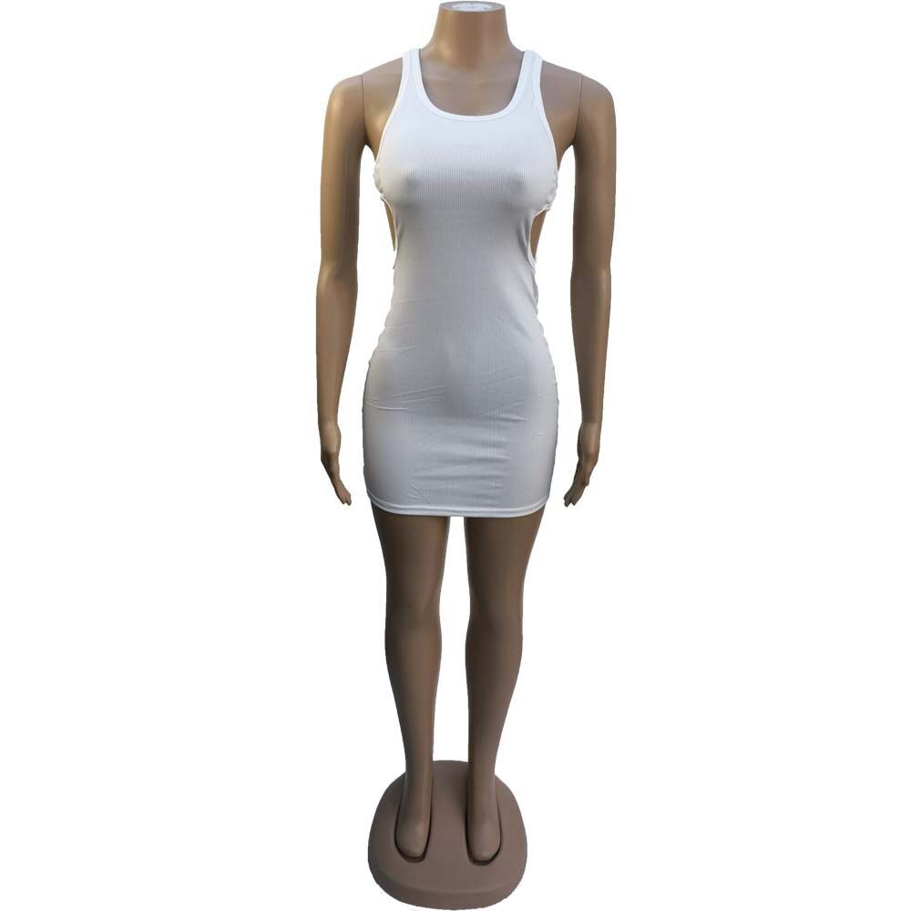 DressBetty -  Mini Dress Summer Plain White Black T Shirt Dresses For Women