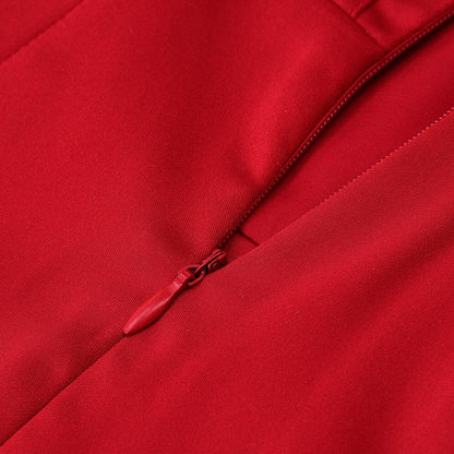 DressBetty - Runway Fashion  Off-Shoulder Split Red Corset Dress