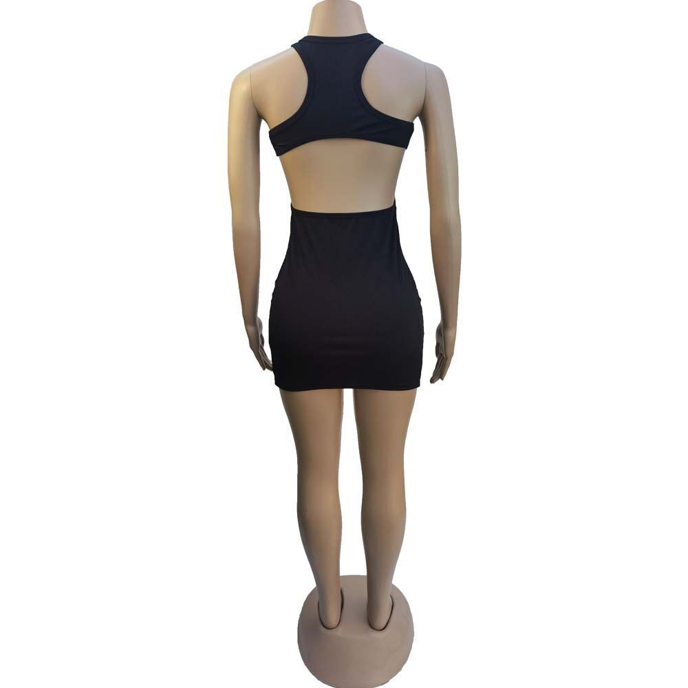 DressBetty -  Mini Dress Summer Plain White Black T Shirt Dresses For Women