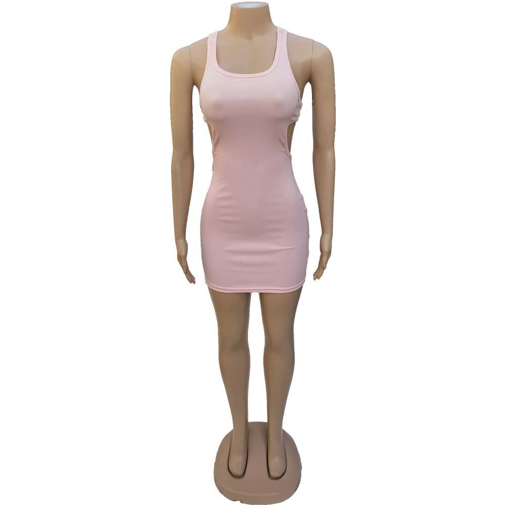 DressBetty -  Mini Dress Summer Plain White Black T Shirt Dresses For Women
