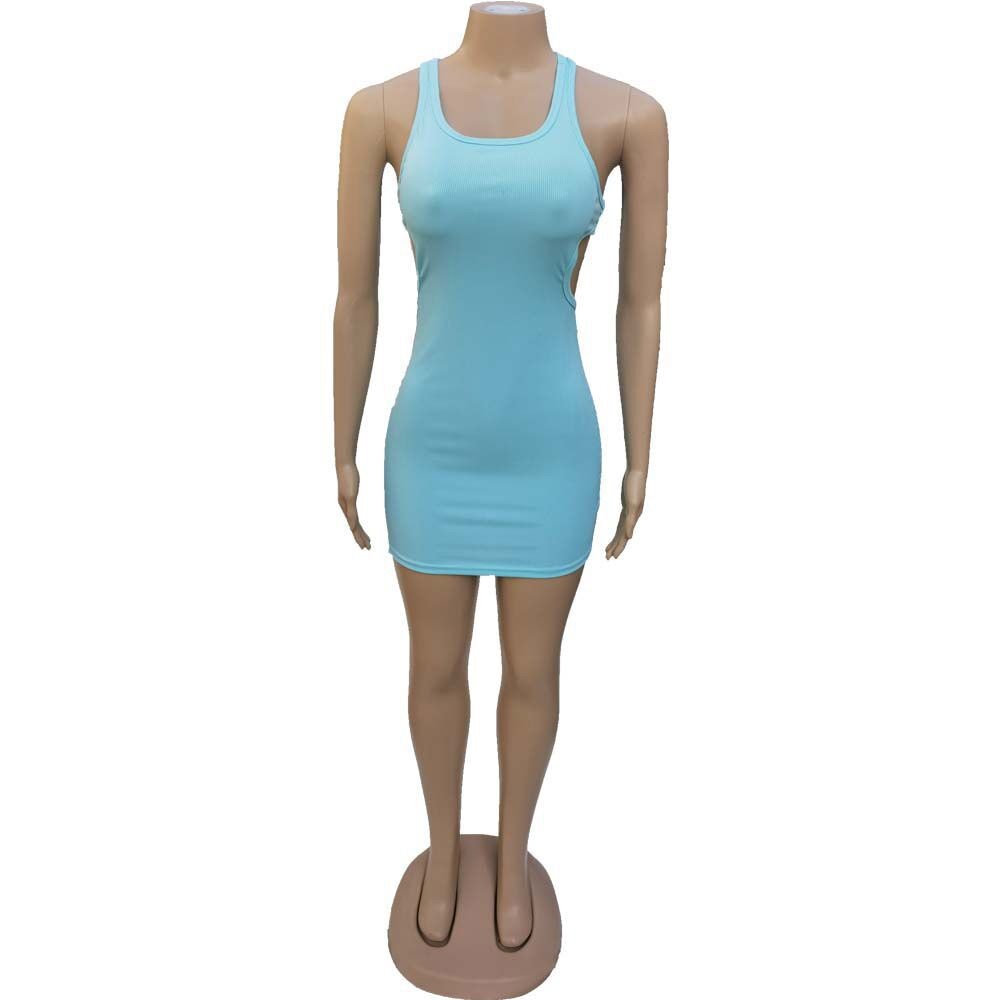 DressBetty -  Mini Dress Summer Plain White Black T Shirt Dresses For Women
