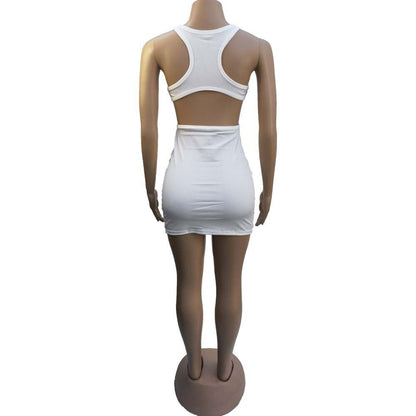 DressBetty -  Mini Dress Summer Plain White Black T Shirt Dresses For Women