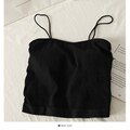 DressBetty - Cotton Basic Strapy Padded Camis