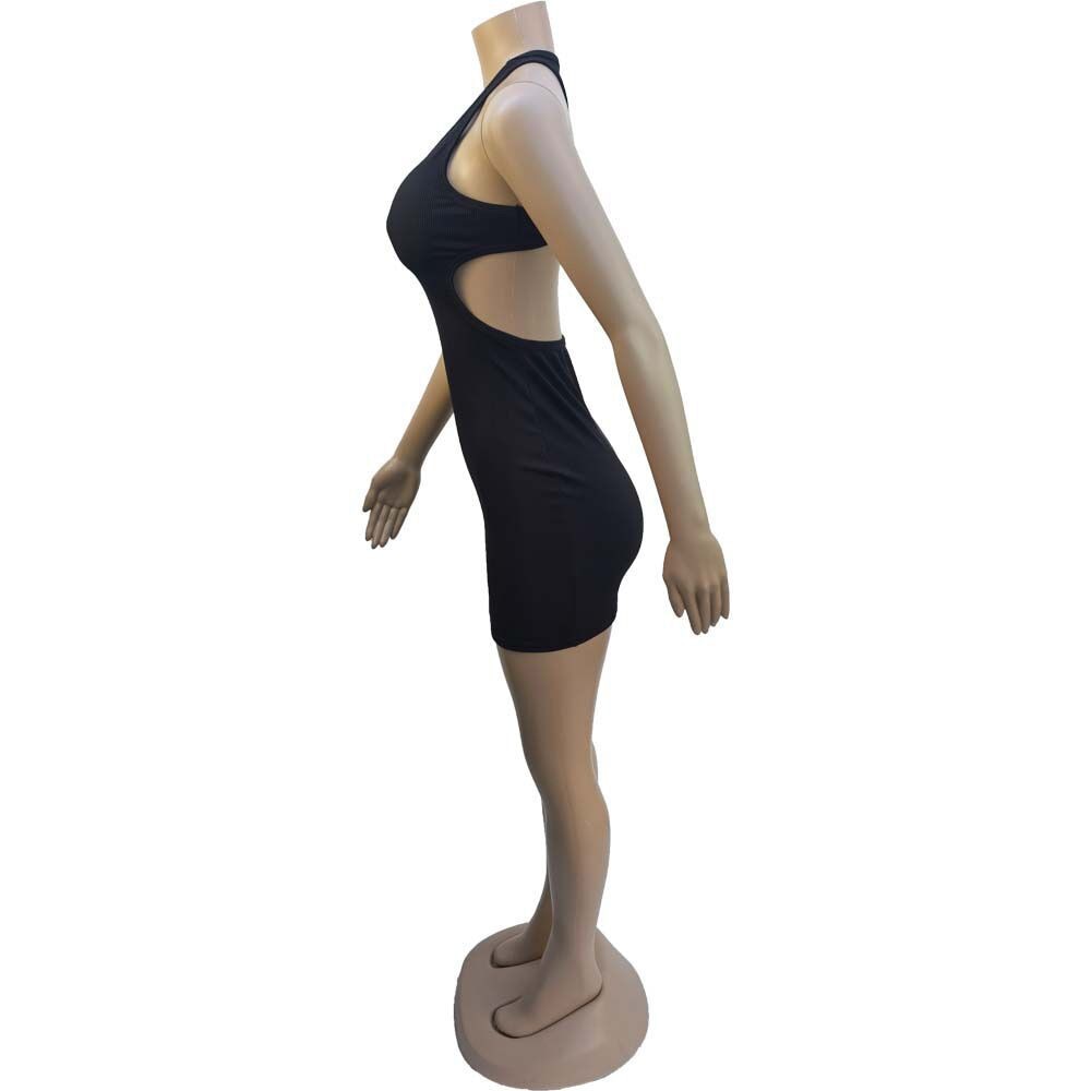 DressBetty -  Mini Dress Summer Plain White Black T Shirt Dresses For Women
