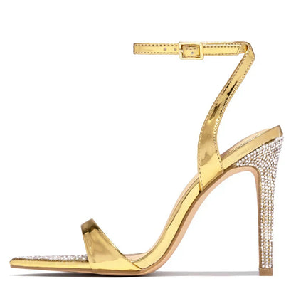 Elegant  Party Wedding  Crystal Rhinestones Stripper High Heel