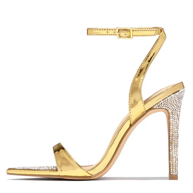 Elegant  Party Wedding  Crystal Rhinestones Stripper High Heel