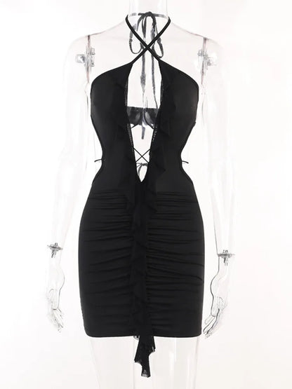 DressBetty - 2024 Summer Holiday Vestido  Bodycon Dress Cut Out Robe