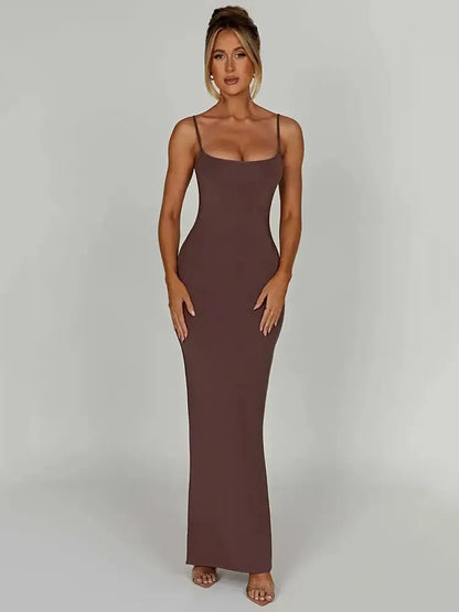 DressBetty - 2024 Spaghetti Strap Sleeveless Club Party  Backless Bodycon Dress