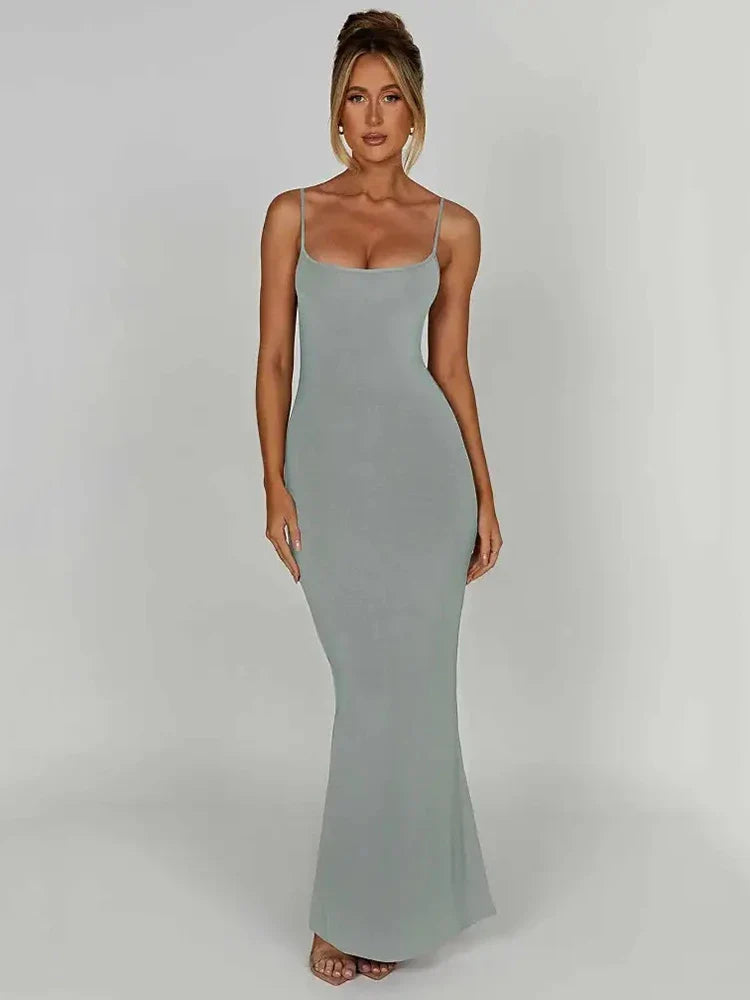 DressBetty - 2024 Spaghetti Strap Sleeveless Club Party  Backless Bodycon Dress