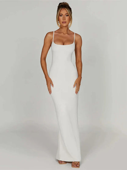 DressBetty - 2024 Spaghetti Strap Sleeveless Club Party  Backless Bodycon Dress