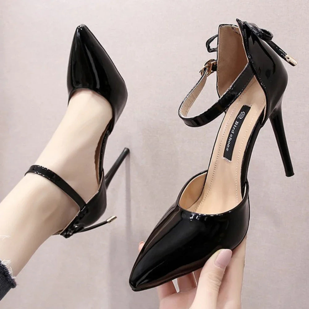 Pointed Toe Fashion  Black Wedding Nude Bridal Ladies High Heel