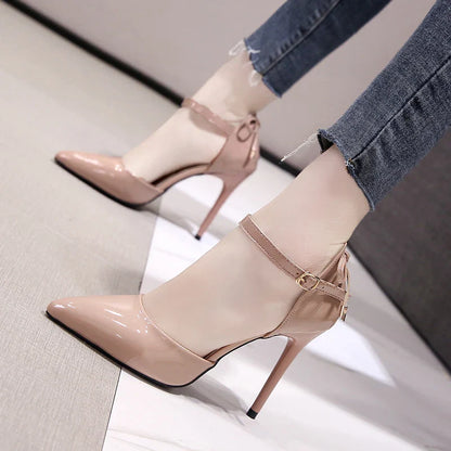 Pointed Toe Fashion  Black Wedding Nude Bridal Ladies High Heel