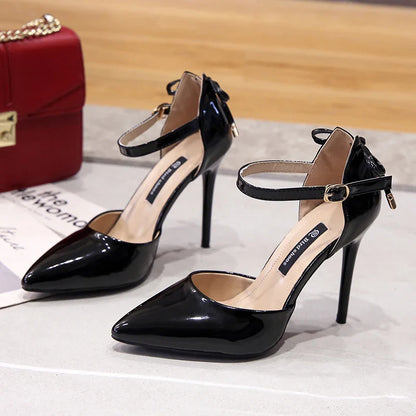 Pointed Toe Fashion  Black Wedding Nude Bridal Ladies High Heel