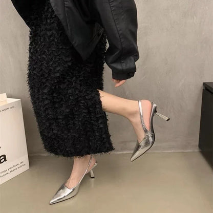 Chunky Transparent PVC Summer Stylish  New High Low Heel Pumps