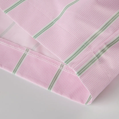 Pantalones cortos chic a rayas con bloques de color y corte holgado