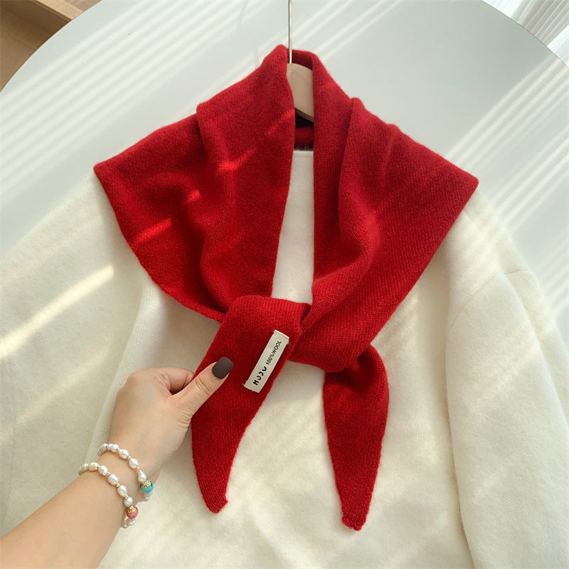 Wool Knitted Stripe Scarf