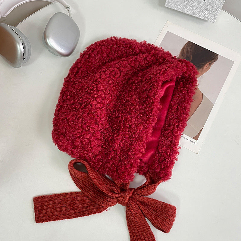 Oversized Tied Beanie Hat