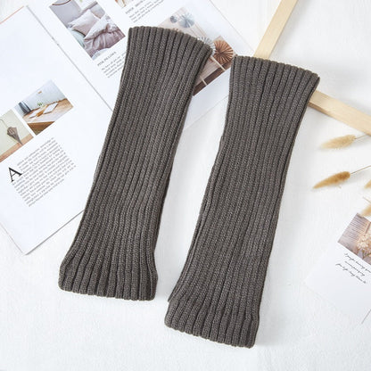 Thick Knit Warm Red Leg Warmers