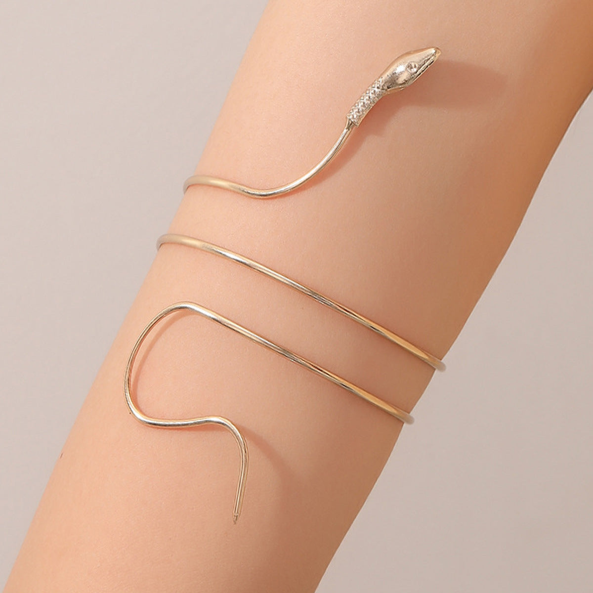 Twisted Wrap Snake Open Bracelet