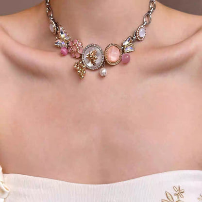Vintage Gem Beaded Stackable NeckLace