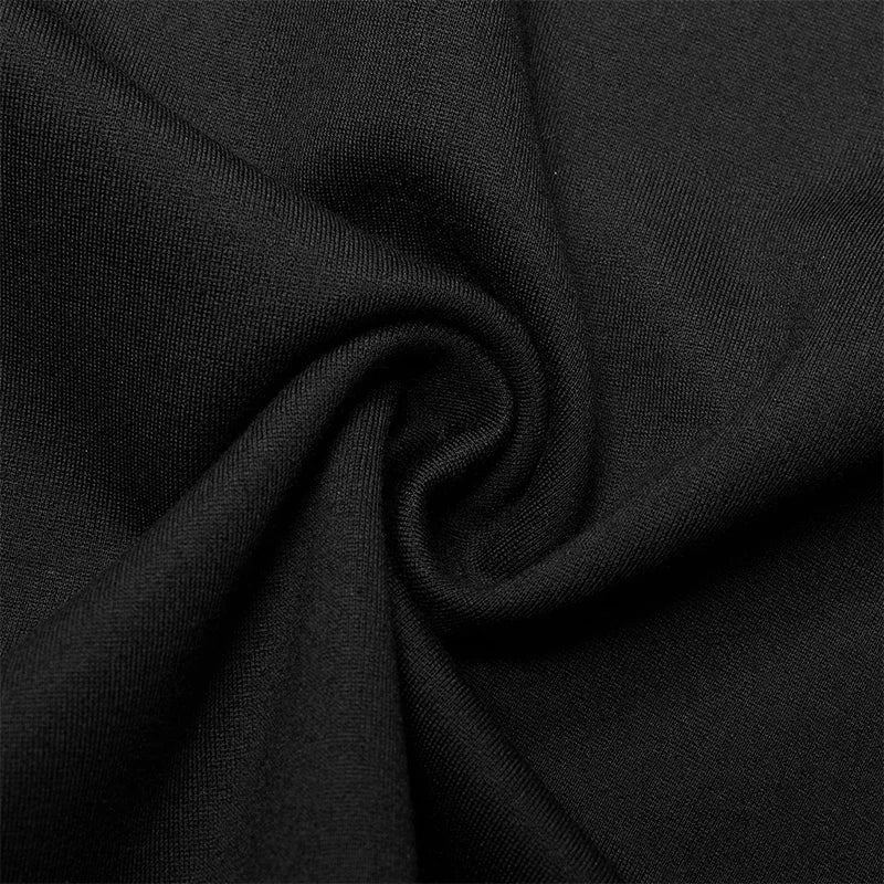 Punk Two-piece Fitting A-shape  Charming Elasticity Slim Black Gothic Dress