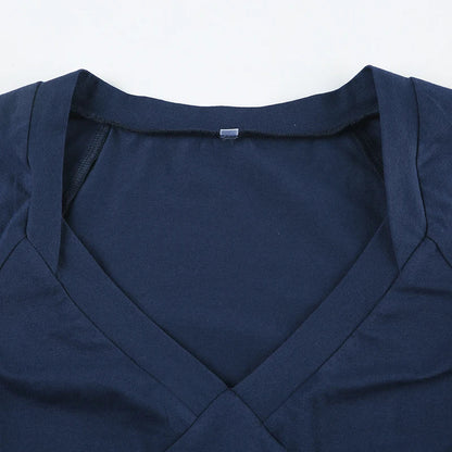 Plunge Tie Back Top