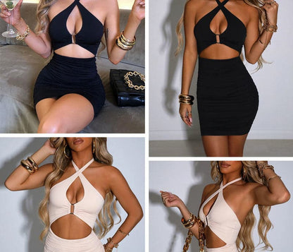 DressBetty - Single front dress with noise cut  summer dress