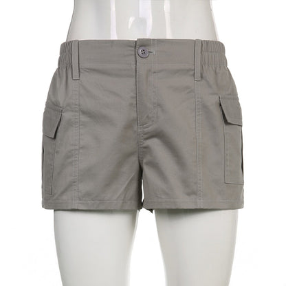 DressBetty - Low Waisted Shorts Harajuku Retro Basic Casual Sporty Bottom Women Biker