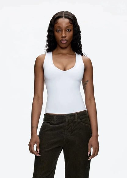 Minimalist Deep V  I-Shaped Cami Top