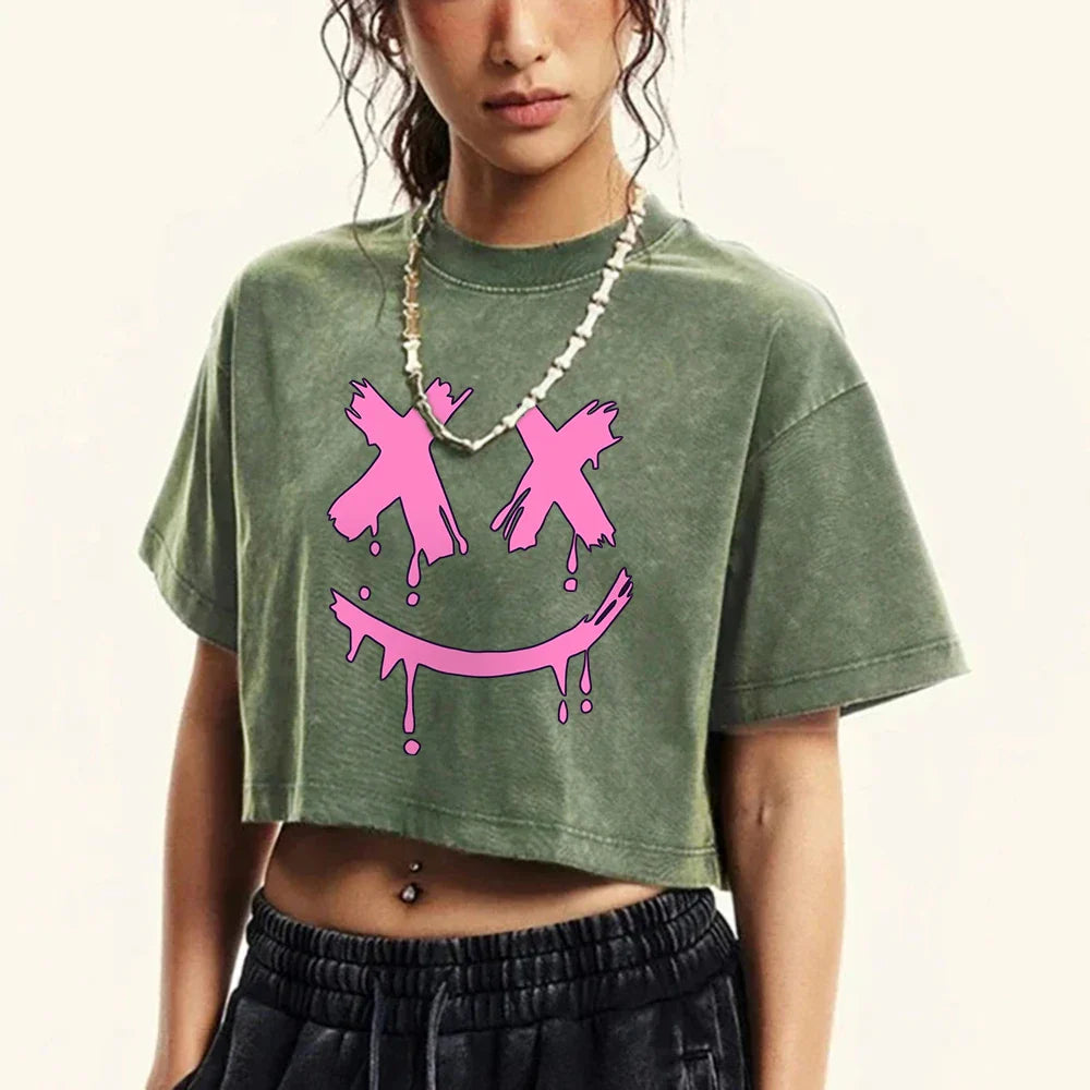 Drooling Face Washed Retro T-shirt
