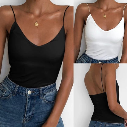 DressBetty - Satin Thin Solid Camis