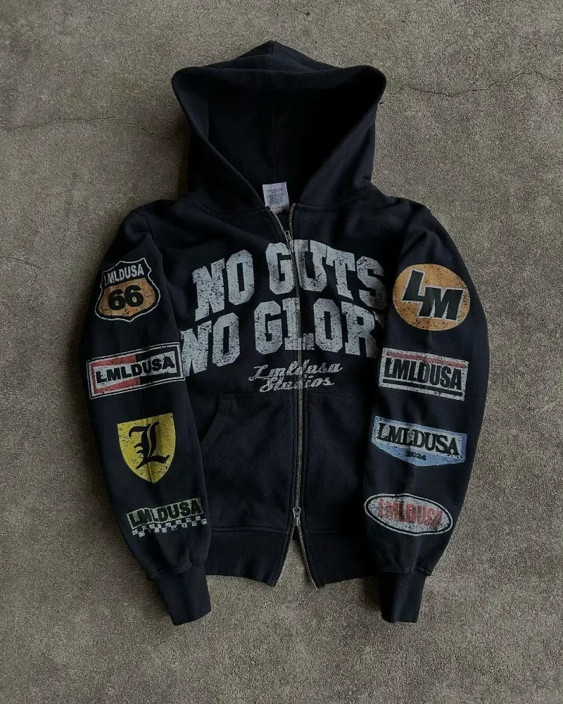 Vintage Gothic Streetwear Hoodie