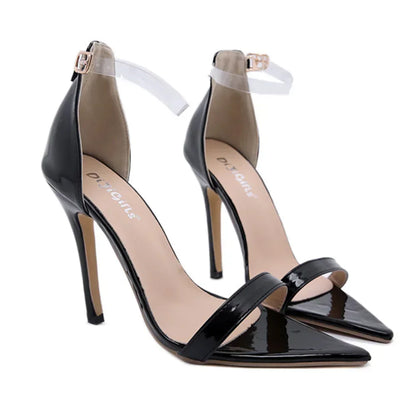 Modern Sweet Butterfly-knot  Rhinestone Silk Ribbon Thin High Heeled High Heel