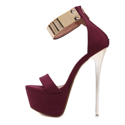 Glamorous  Women’s 16CM High Heel Summer High Platform Open Toe High Heel