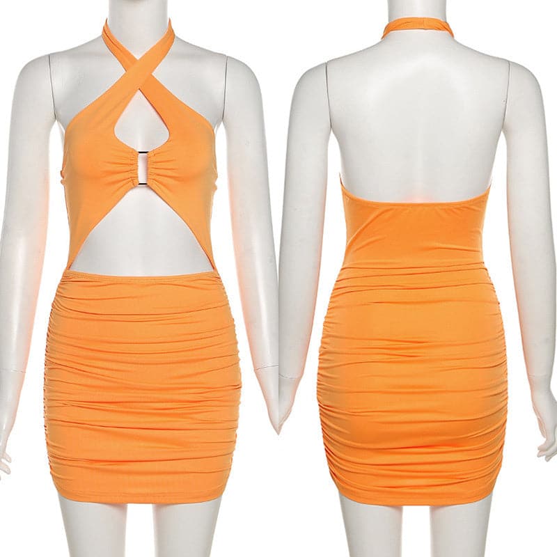 DressBetty - Single front dress with noise cut  summer dress