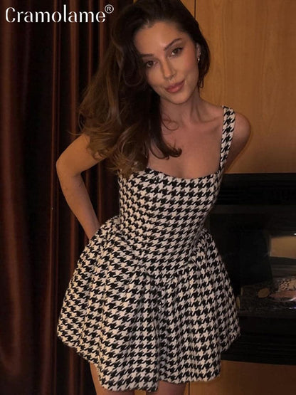 DressBetty - Spaghetti Straps A-line Bird Lattice  Dress