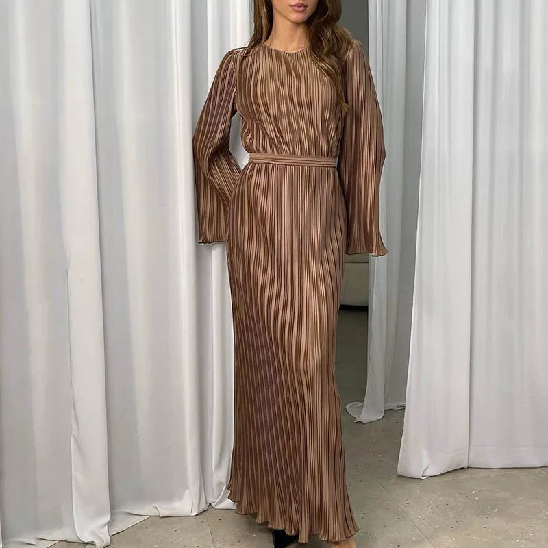 DressBetty - 2024  Spring O-neck Party Maxi Flare Femme Bodycon Dress