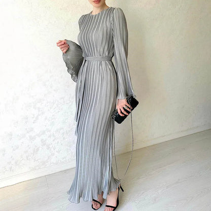 DressBetty - 2024  Spring O-neck Party Maxi Flare Femme Bodycon Dress