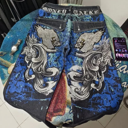 Vintage Washed Baggy Halloween Pants