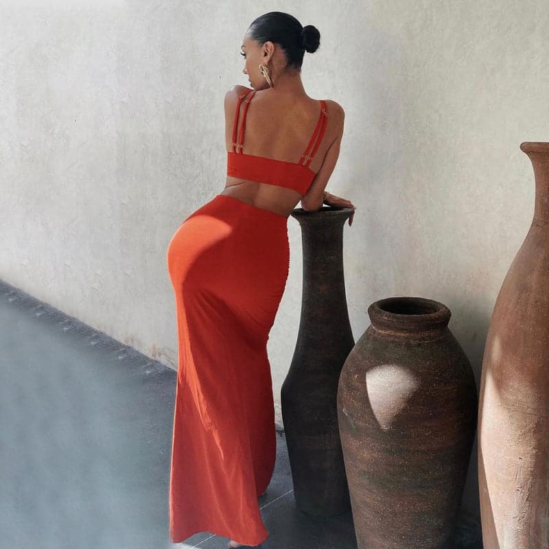 DressBetty - Summer Bodycon Dress Women Solid Color  Dress