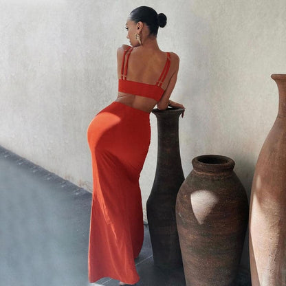 DressBetty - Summer Bodycon Dress Women Solid Color  Dress