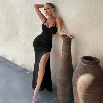 DressBetty - Summer Bodycon Dress Women Solid Color  Dress