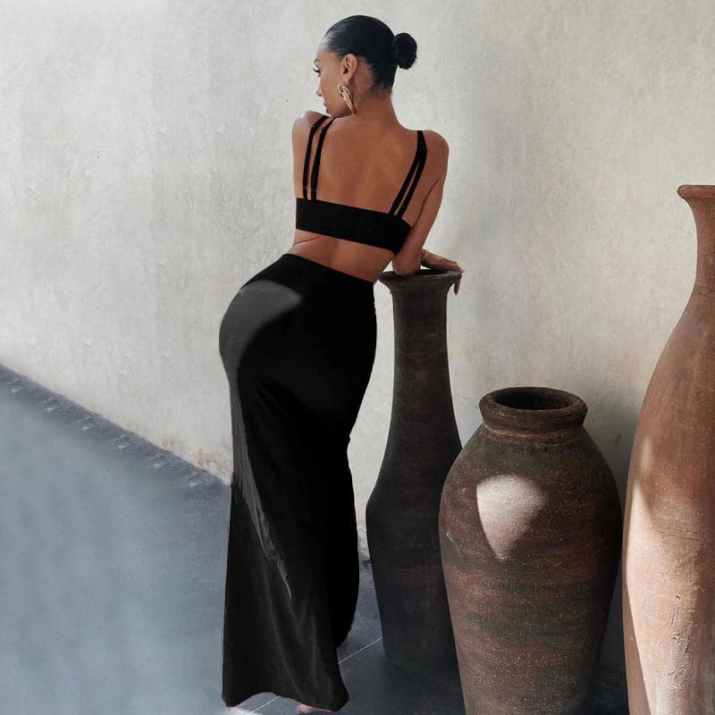 DressBetty - Summer Bodycon Dress Women Solid Color  Dress