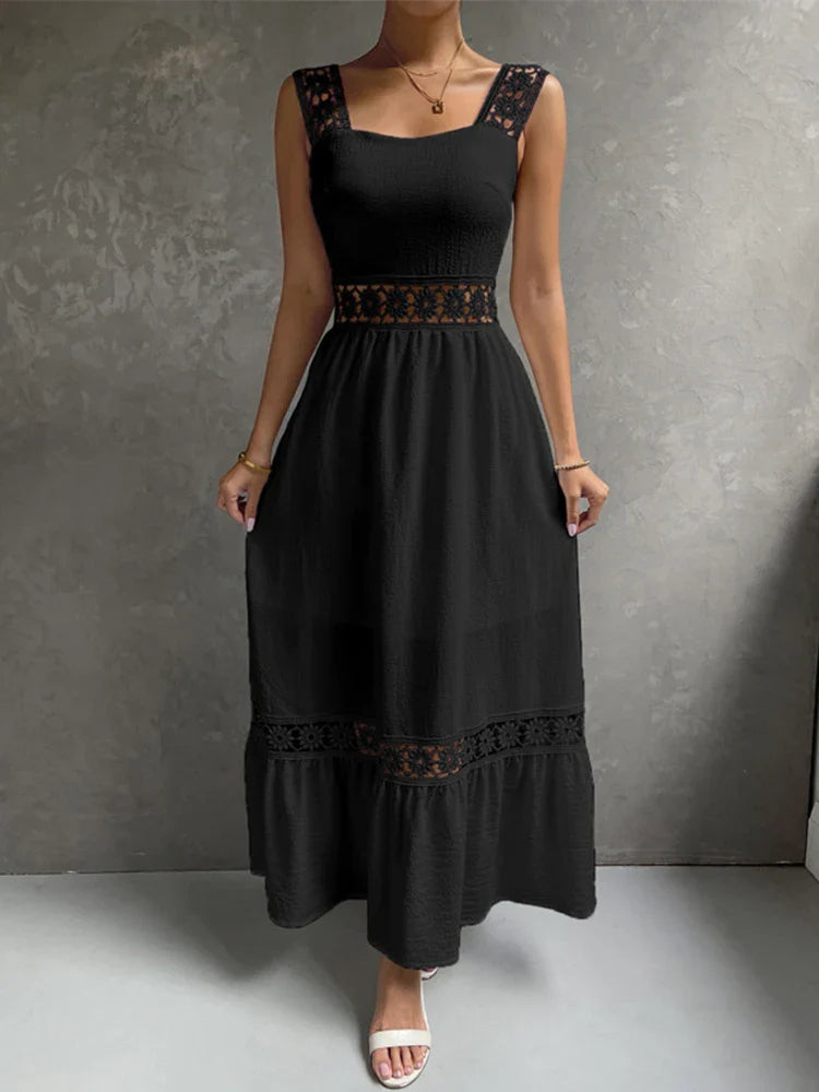 DressBetty - 2024  Backless Hollow Out Summer Evening Party Boho Dress