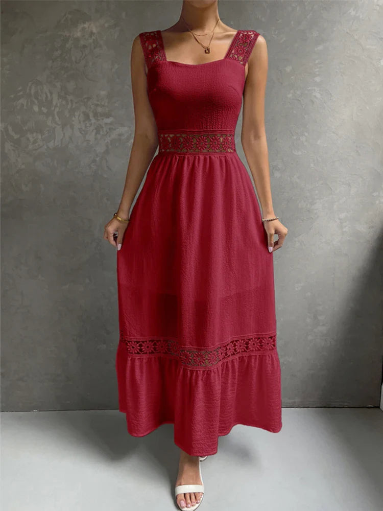 DressBetty - 2024  Backless Hollow Out Summer Evening Party Boho Dress