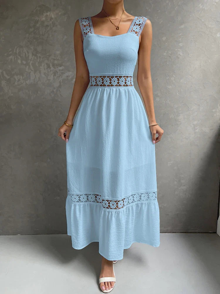 DressBetty - 2024  Backless Hollow Out Summer Evening Party Boho Dress