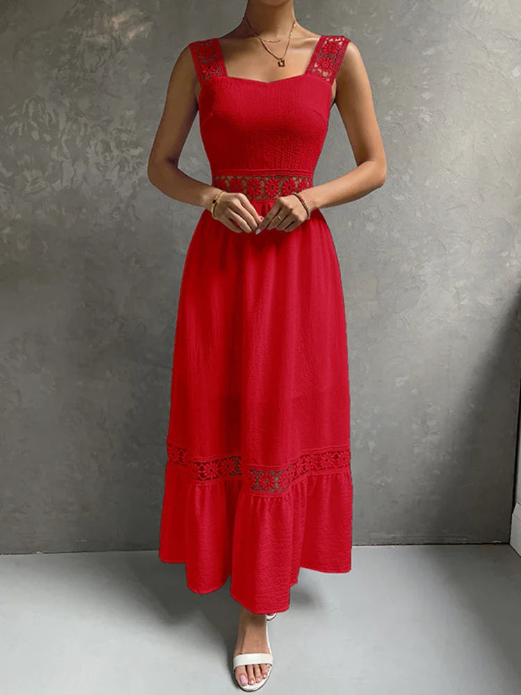 DressBetty - 2024  Backless Hollow Out Summer Evening Party Boho Dress