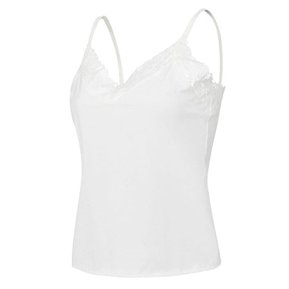DressBetty - Spaghetti Strap Top Lace Cami
