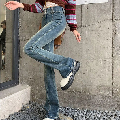 DressBetty - 2024 Streetwear Fashion Harajuku Casual Stretch Trousers Denim Pants